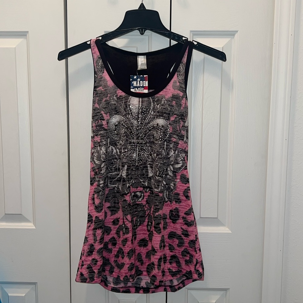 👩‍🏫Education Fundraiser📚Shop to Support✏️ Fleurdelis Tank Top NWT